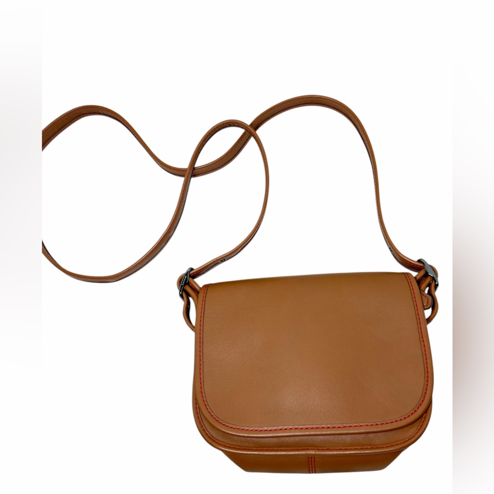 Coach Saddle 18 Tan Glovetanned Leather Crossbody Small Shoulder Bag #57731 - Picture 12 of 16